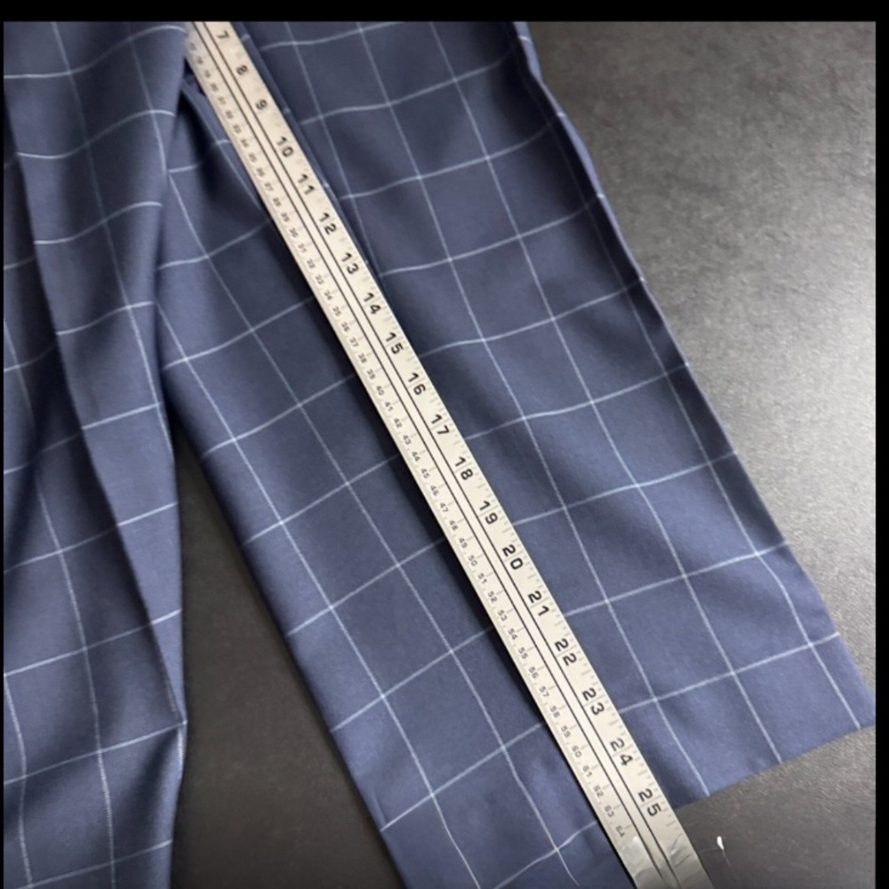 Valentino Navy Blue Checkered Suit - Picture 7 of 15